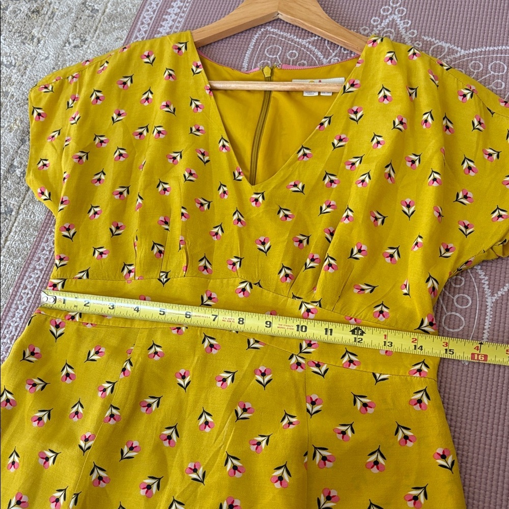 Boden Yellow Floral Rosemarie Dress - Picture 9 of 12